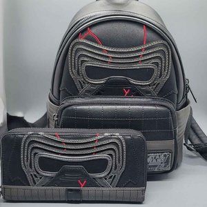 Disney Star Wars Kylo Ren Loungefly Mini Backpack and wallet
